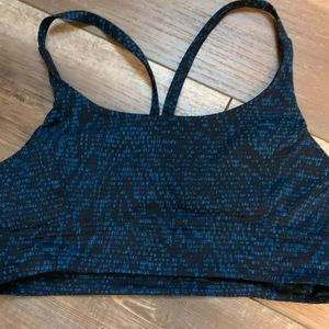 Lululemon sports bra black/blue print